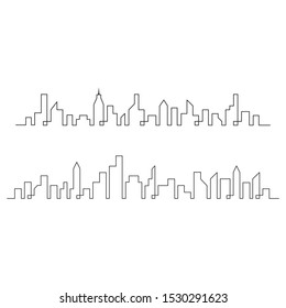 Modern city skyline concept vector illustration design 