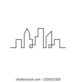 Modern city skyline concept vector illustration design 