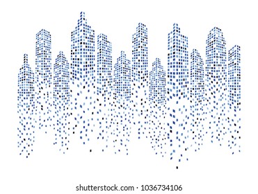 Modern City skyline . city silhouette