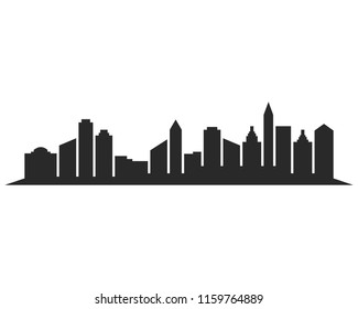 Modern City skyline . city silhouette. vector illustration in flat design