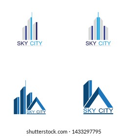 Modern City skyline . city silhouette. vector illustration in flat design
