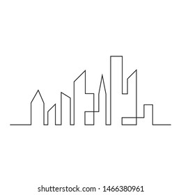 Modern City skyline . city silhouette. vector illustration in flat design