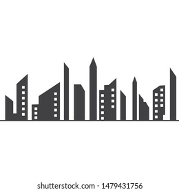 Modern City Skyline City Silhouette Vector Stock Vector (Royalty Free ...