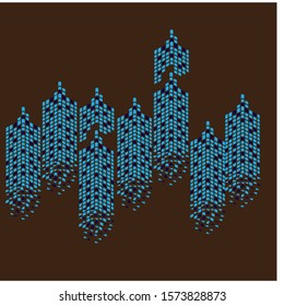 Modern City skyline . city silhouette. vector illustration
