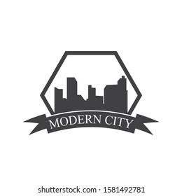 Modern City skyline, city silhouette. vector illustration in flat design