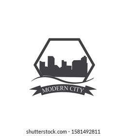 Modern City skyline, city silhouette. vector illustration in flat design