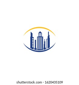 Modern City skyline . city silhouette. vector illustration in flat design