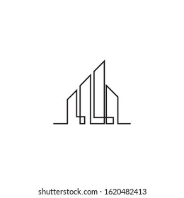 Modern City skyline . city silhouette. vector illustration in flat design