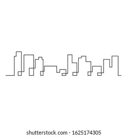 Modern City skyline . city silhouette. vector illustration in flat design