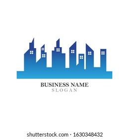 Modern City skyline . city silhouette. vector illustration in flat design