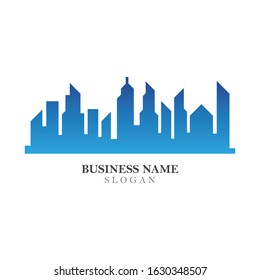Modern City skyline . city silhouette. vector illustration in flat design