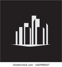 Modern City skyline . city silhouette. vector illustration in flat design
