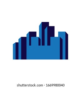 Modern City skyline . city silhouette. vector illustration in flat design
