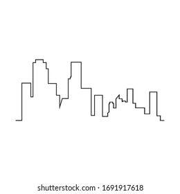 Modern City skyline . city silhouette. vector illustration in flat design