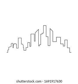 Modern City skyline . city silhouette. vector illustration in flat design