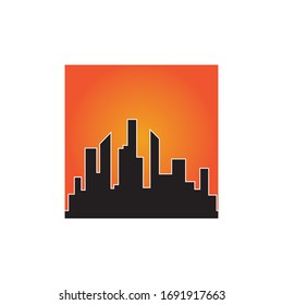 Modern City skyline . city silhouette. vector illustration in flat design
