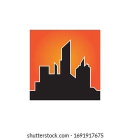 Modern City skyline . city silhouette. vector illustration in flat design