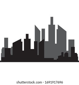 Modern City skyline . city silhouette. vector illustration in flat design
