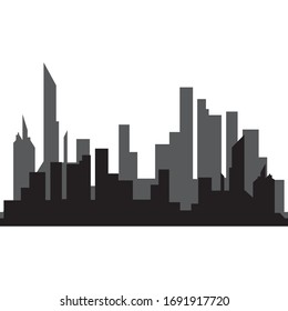 Modern City skyline . city silhouette. vector illustration in flat design