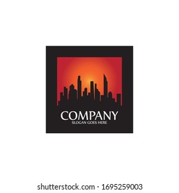 Modern City skyline . city silhouette. vector illustration in flat design