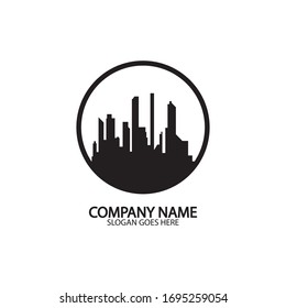 Modern City skyline . city silhouette. vector illustration in flat design