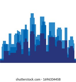 Modern City skyline . city silhouette. vector illustration in flat design