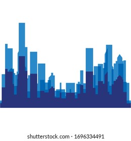 Modern City skyline . city silhouette. vector illustration in flat design