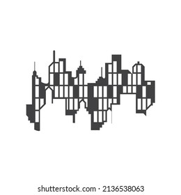Modern City skyline . city silhouette. vector illustration in flat design