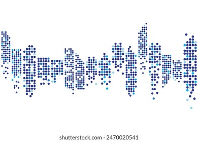 Modern City skyline . city silhouette. vector illustration in flat design