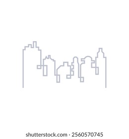 Modern City skyline, city silhouette, vector illustration in flat design