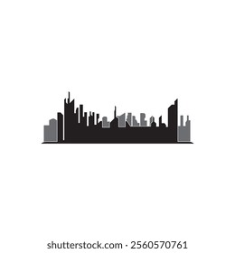 Modern City skyline, city silhouette, vector illustration in flat design