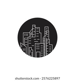 Modern City skyline . city silhouette. vector illustration in flat design