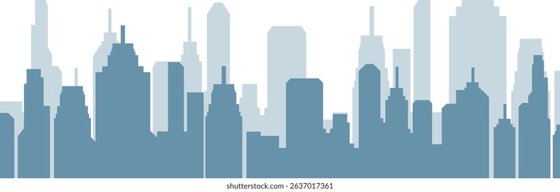 Modern City Skyline silhouette Vector