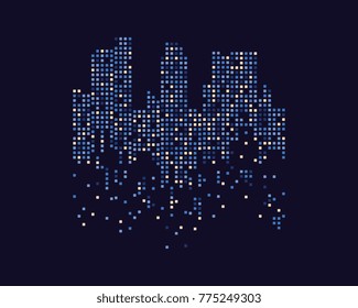 Modern City skyline . city silhouette. vector illustration in flat design