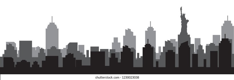 Modern City Skyline Vector
