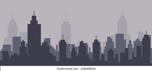 Modern City Skyline Vector