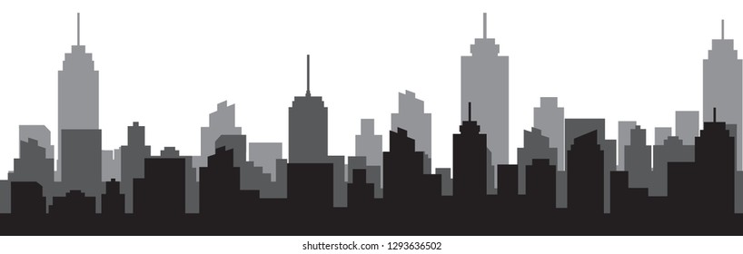 Modern City Skyline Vector