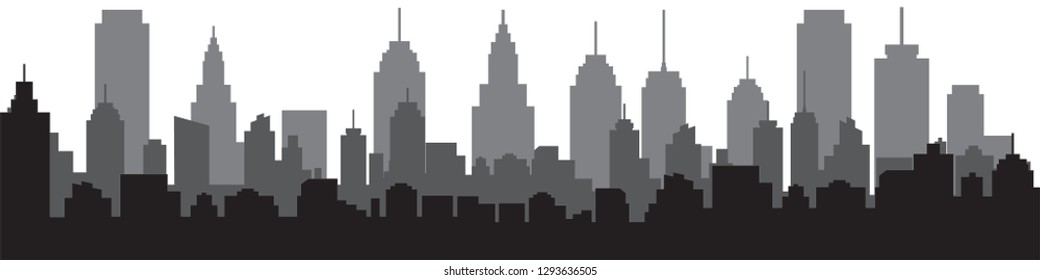 Modern City Skyline Vector