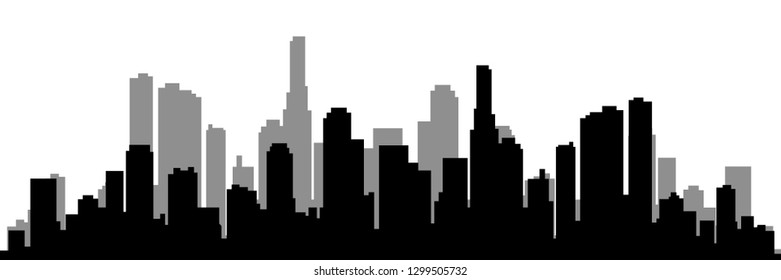 Modern City Skyline Vector - Vector