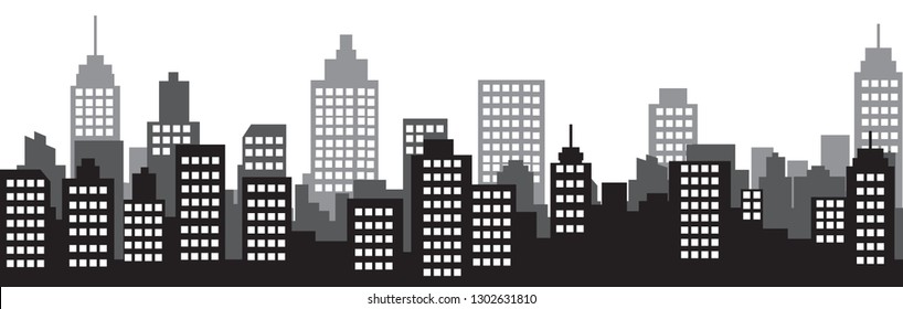 Modern City Skyline Vector