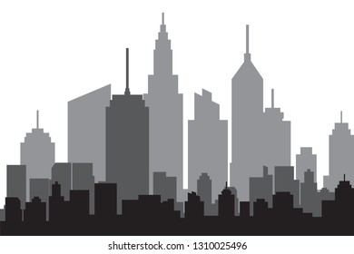 Modern City Skyline Vector