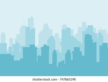 Modern City Skyline - Vector