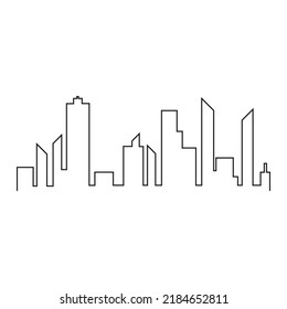 Modern City skyline vector icon background