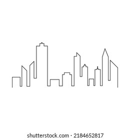 Modern City skyline vector icon background