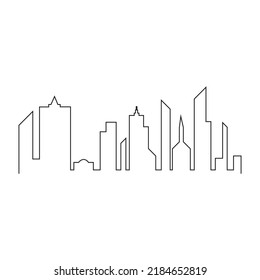 Modern City skyline vector icon background