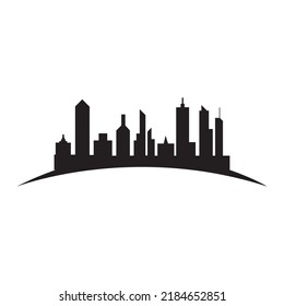 Modern City skyline vector icon background