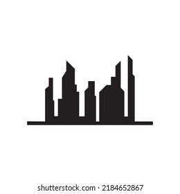 Fondo del icono del vector de la línea aérea de la ciudad moderna