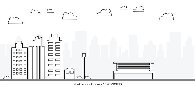 Modern City Skyline Vector illustration