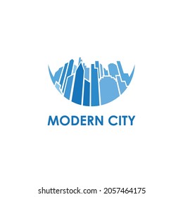 Modern City skyline vector illustration in flat design