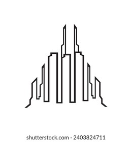 Modern City Skyline. city ​​silhouette. vector illustration in flat design